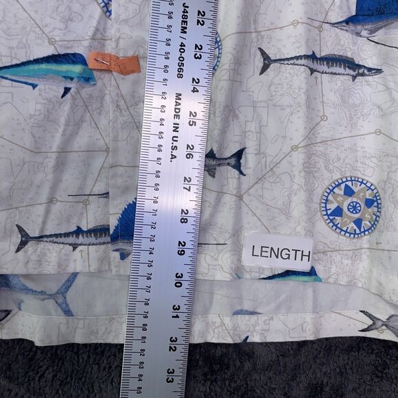 2005 Columbia PFG FMTI Button Up White Short Sleeve Fishing Fish Shirt Mens XL - Picture 6 of 8